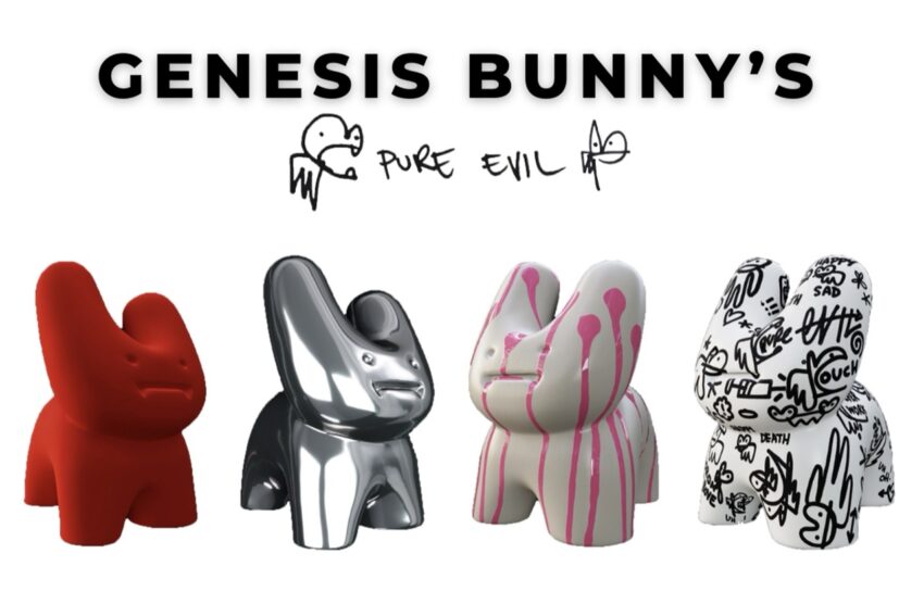 ELMONX SET TO LAUNCH “GENESIS BUNNY’S” BY GLOBAL STREET ARTIST PURE EVIL ON OPENSEA