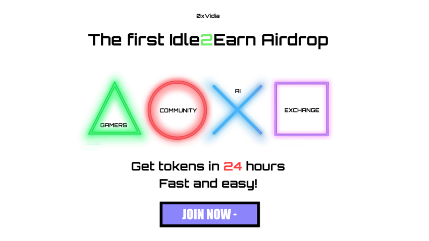 0xVidia Announces Easiest Airdrop: Earn 100 alt=