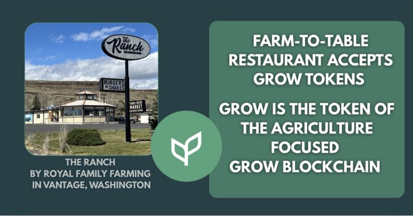 Farm-to-Table Restaurant Now Accepting GROW Tokens